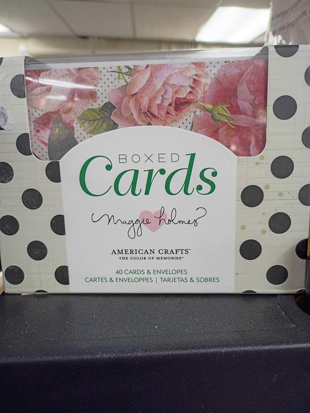 American Crafts Boxed Cards - Floral Pink Set by Maggie Holmes